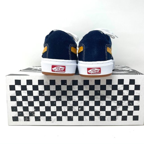 Vans Berle Navy Gold Low Top Suede Skate Shoes Women's Size 9 9.5 VN0A5JIJNGL - Picture 6 of 11